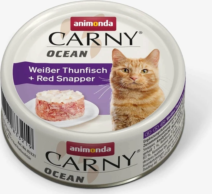 animonda Carny Ocean weißer Thunfisch und Red Snapper 80g
