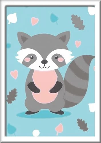 Ravensburger Malen nach Zahlen Süßer Waschbär