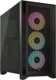 Corsair iCue 4000D RGB Airflow, schwarz, Glasfenster (CC-9011240-WW)