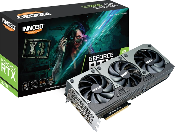 INNO3D GeForce RTX 3090 Ti X3, 24GB GDDR6X, HDMI, 3x DP