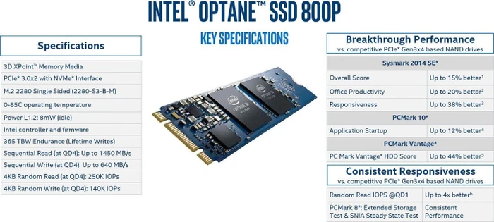 Intel Optane SSD 800P 58GB, M.2 2280 / B-M-Key / PCIe 3.0 x2