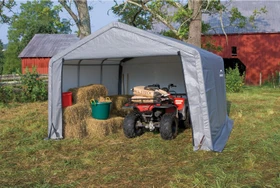 ShelterLogic Shed-in-a-Box Foliengerätehaus 13.7m² grau