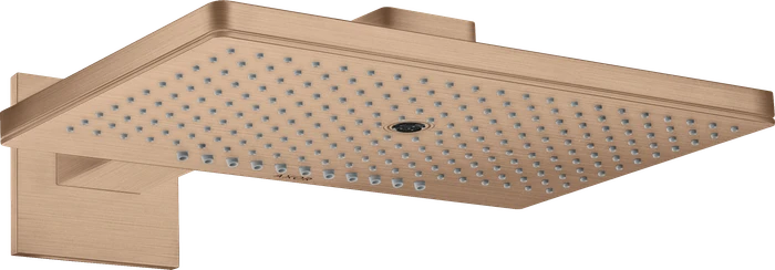 Hansgrohe Axor ShowerSolutions Kopfbrause 460/300 3jet eckig mit Brausearm brushed red gold
