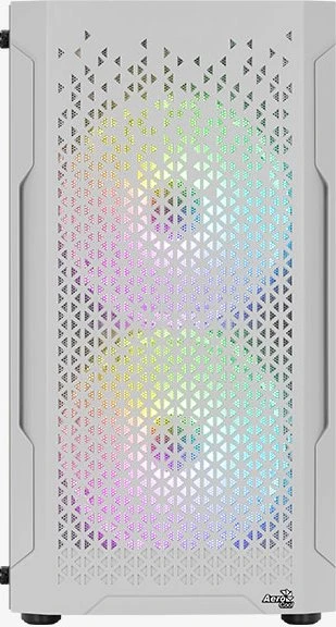 AeroCool Trinity Mini White, weiß, Lüfter LED Fixed RGB, Glasfenster