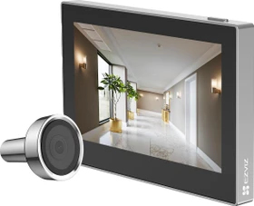 Ezviz CP2 WiFi Türspion mit Monitor, silber