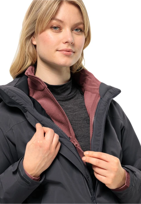 Jack Wolfskin Moonrise FZ Funktionsjacke red ochre (Damen)