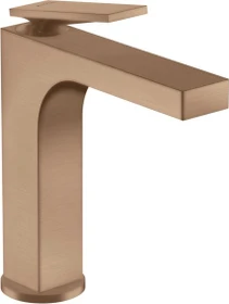 Hansgrohe Axor Citterio 160 Waschbeckenarmatur mit Hebelgriff brushed red gold