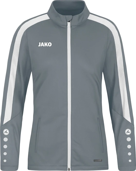 Jako Power Polyester Trainingsjacke stone grey