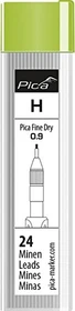 Pica-Marker Fine Dry Set Bleistiftmine H 0.9mm graphit, 24er-Pack