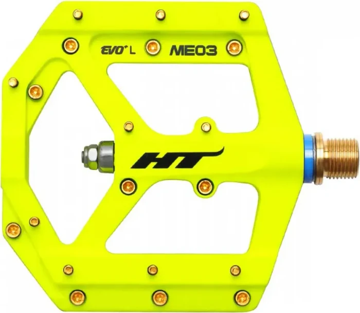 HT ME03T Plattformpedale golden neon yellow