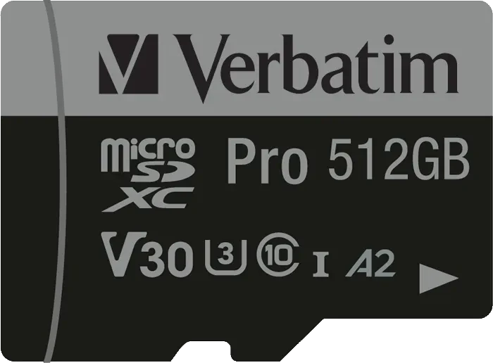 Verbatim Pro U3 R100/W90 512GB Kit, UHS-I U3, A2, Class 10