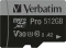 Verbatim Pro U3 R100/W90 512GB Kit, UHS-I U3, A2, Class 10 Vorschaubild