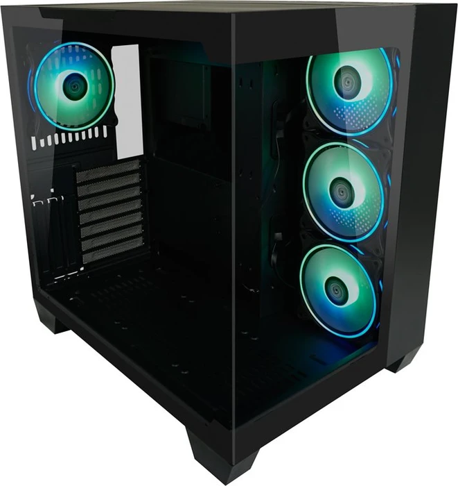 LC-Power Gaming 809B Dark Storm_X, Glasfenster