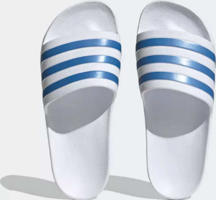 adidas Aqua Adilette cloud white/blue fusion met (Damen)