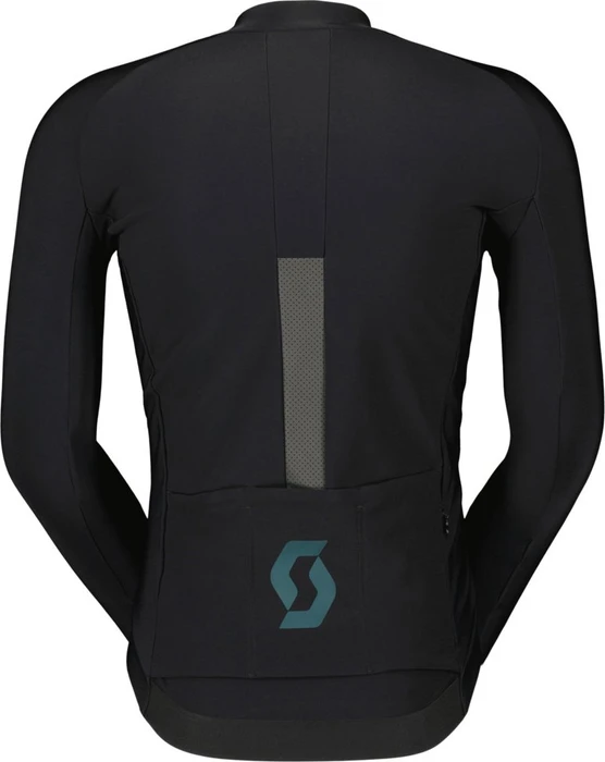 Scott RC Pro Warm Hybrid LTD Trikot langarm black/aruba green (Herren)