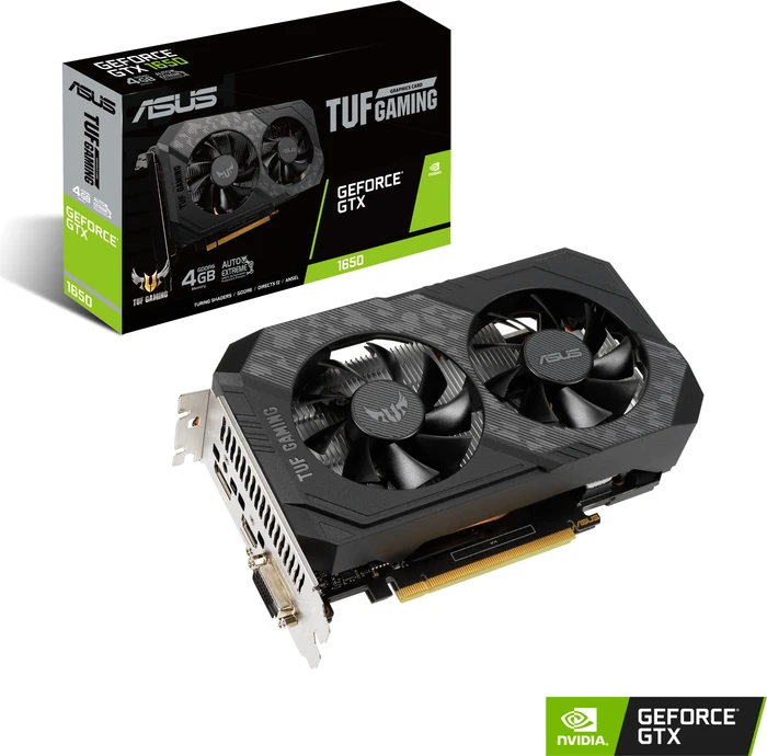 ASUS TUF Gaming GeForce GTX 1650 P, TUF-GTX1650-4GD6-P-GAMING, 4GB GDDR6, DVI, HDMI, DP