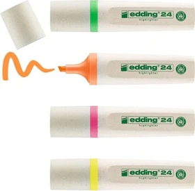 edding EcoLine 24 Highlighter neon sortiert, 4er-Set