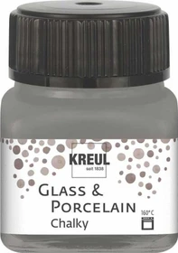 Kreul Glass & Porcelain Chalky Malfarbe, smoky stone, 20ml
