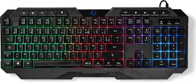 Nedis Gaming Tastatur, LEDs RGB, schwarz, USB, FR (GKBD110BKFR)