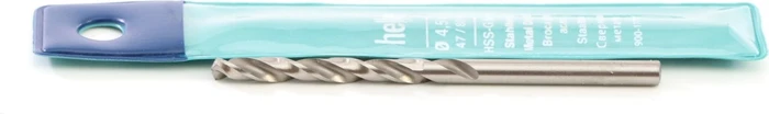 Heller 0900 HSS-G Super DIN 338 RN Stahlbohrer, 4.5x47x80mm, 1 Stück