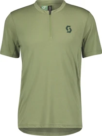 Scott Trail Flow Dri Zip Trikot kurzarm frost green (Herren)