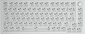 Glorious GMMK Pro 75% Layout Barebone Tastatur, White Ice weiß, ANSI