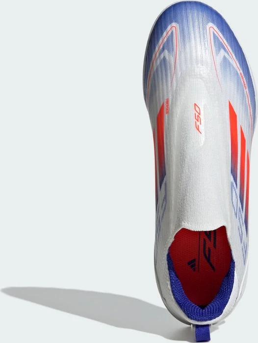 adidas F50 League Laceless TF cloud white/solar red/lucid blue (Junior)