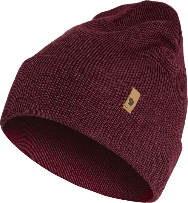 Fjällräven Classic Knit Mütze dark garnet