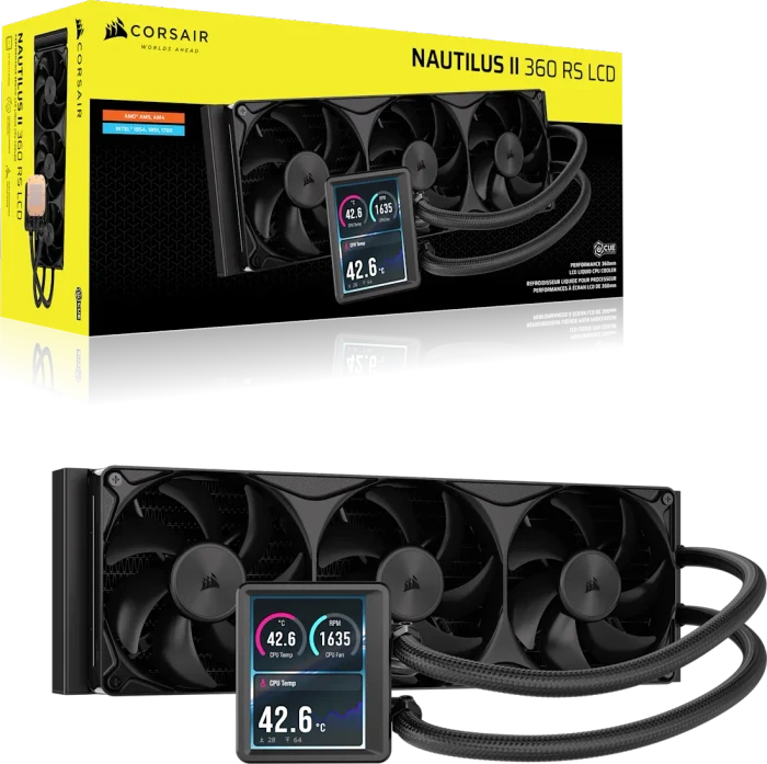 Corsair Nautilus II 360 RS LCD, schwarz