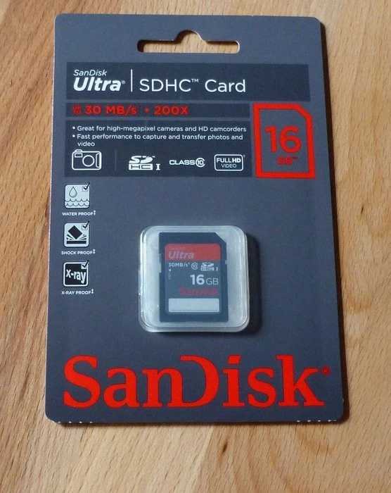 SanDisk Ultra 16GB, UHS-I, Class 10