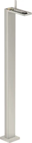 Hansgrohe Axor MyEdition Waschbeckenarmatur bodenstehend mit Push-Open Ablaufgarnitur ohne Platte edelstahloptik