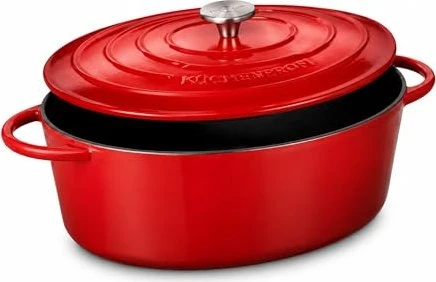 Küchenprofi Provence Bratentopf oval 38x24.5cm 6l rot