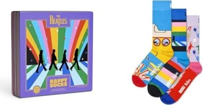 Happy Socks Beatles Gift Set Socken, 3 Paare