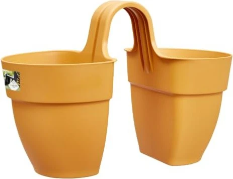 Elho Vibia Campana Flower Twin honig gelb