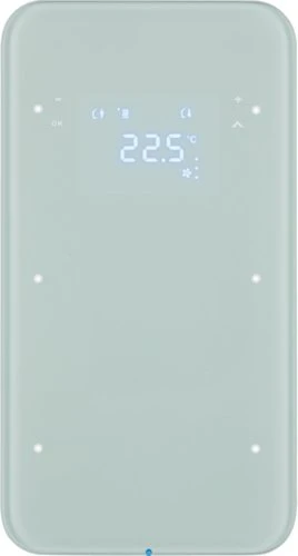 Berker KNX R.1 Touchsensor 2-fach mit Temperaturregler polarweiß