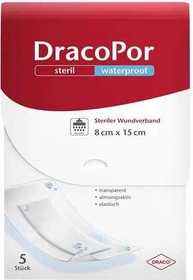 Dr. Ausbüttel DracoPor Waterproof Wundverband Duschpflaster, 8 x 15cm, 5 Stück