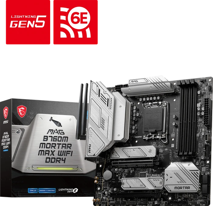 MSI MAG B760M Mortar MAX WIFI DDR4 (Intel 1700)