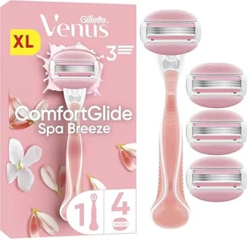 Gillette Venus ComfortGlide Spa Breeze Rasierer +  4 Wechselklingen