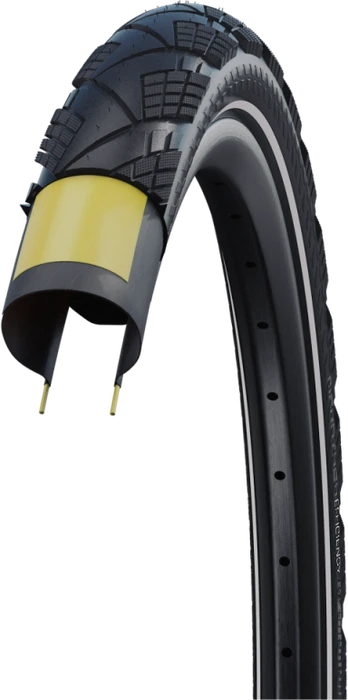 Schwalbe Marathon Efficiency 27.5x2.35" Super Race V-Guard Addix Race Reifen transparent skin/reflex
