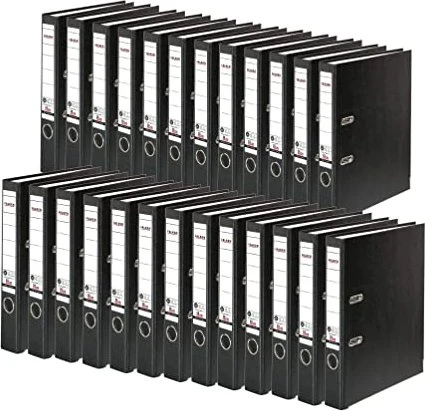 Falken Recycolor Ordner 2-Ring, 50mm, A4, schwarz, 25er-Pack