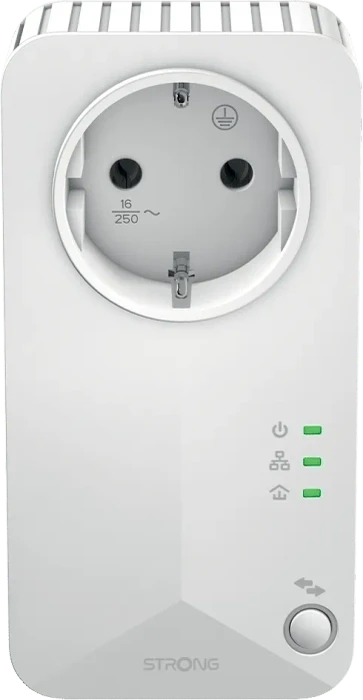 Strong Powerline Wi-Fi 600 Kit, V2, Powerline/WLAN-Access Point und 2x Powerline-Adapter Set, 3er-Bundle