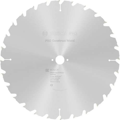 Bosch Professional PRO Construct Wood Kreissägeblatt 28Z, 400x2.5x30mm, 1 Stück