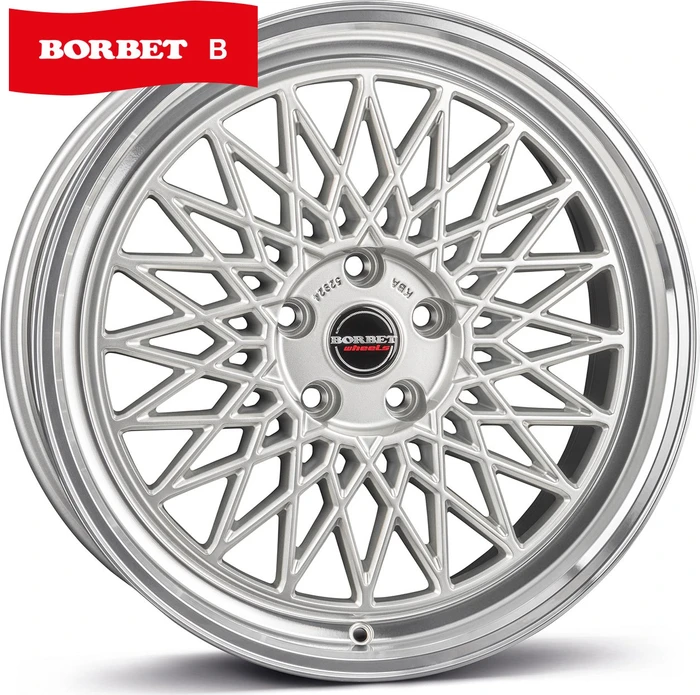 Borbet B black rim red 8.5x19 ET45 - LK5/112 ML66.5 Alufelge rot