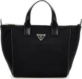 Guess Follie mit Logo-Schulterriemen Handtasche schwarz