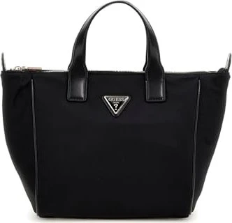 Guess Follie mit Logo-Schulterriemen Handtasche schwarz