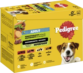 Pedigree Gemischte Selektion in Sauce 4 Varietäten, 1.20kg (12x 100g)