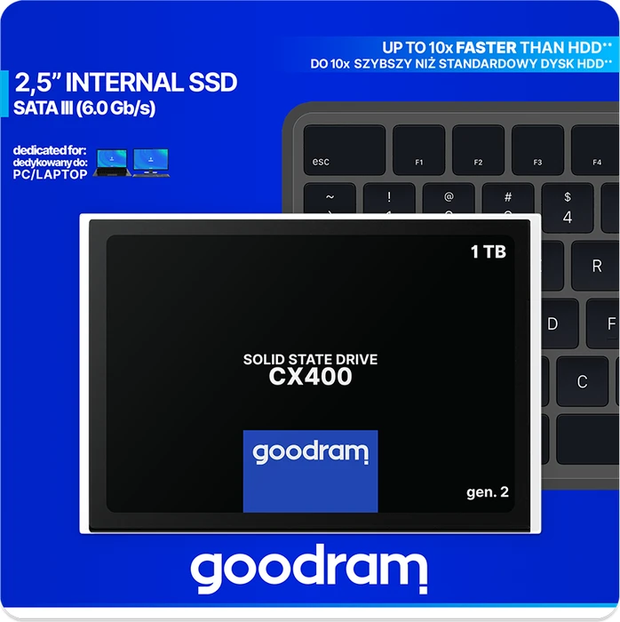 goodram CX400 gen.2 1TB, 2.5" / SATA 6Gb/s
