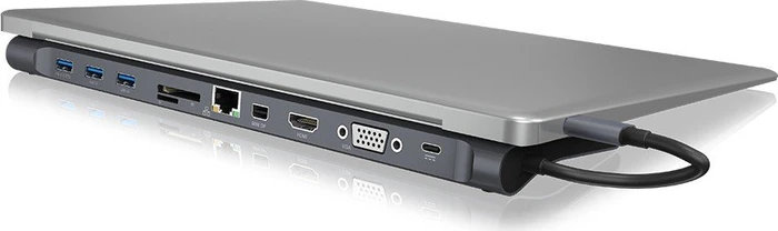 RaidSonic Icy Box IB-DK2102-C Multiport-Adapter, USB-C 3.0 [Stecker]