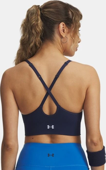 Under Armour Vanish Seamless Low Sport-BH washed navy/white (Damen)