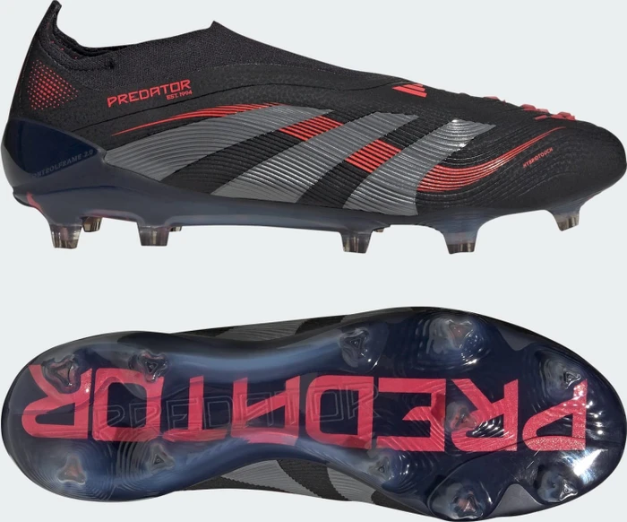 adidas Predator Elite Laceless FG core black/grey four/lucid red